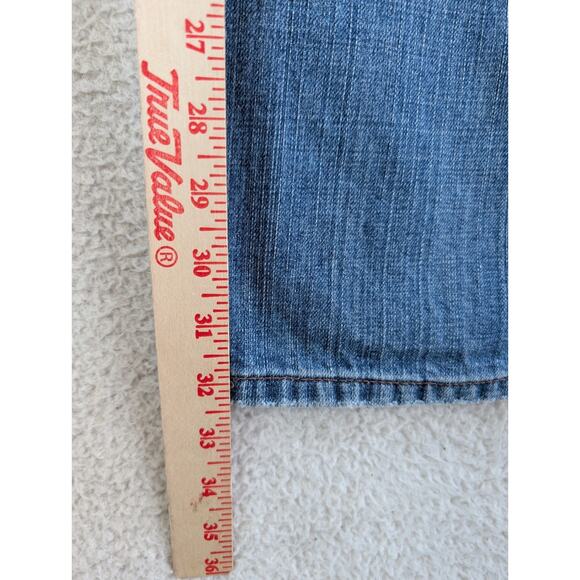 Vintage Levis 514 Jeans Mens 36x32 Blue Straight Fit Stretch 5 Pocket Faded - Picture 7 of 16